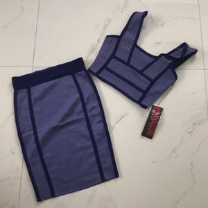 Elegant 2 piece skirt set
